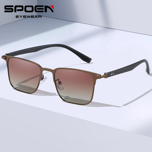 SPEN แว่นกันแดดโพลาไรซ์ทรงสี่เหลี่ยมผืนผ้าขอบเต็ม UV400แฟชั่นสำหรับผู้ใหญ่ขณะขับรถ - Product Image 1