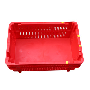 Tham Gia 42L Bán Buôn Nông Nghiệp Thùng Nhựa Vận Chuyển Hậu Cần Stackable Trái Cây Rau Tote Hộp Lưu Trữ Với Xử Lý - Product Image 3