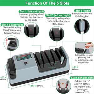 El <span class=keywords><strong>mejor</strong></span> <span class=keywords><strong>afilador</strong></span> <span class=keywords><strong>de</strong></span> <span class=keywords><strong>cuchillos</strong></span> eléctrico con pantalla LCD - Product Image 2