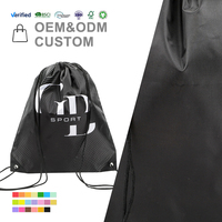 Sac à cordon durable et réutilisable avec logo personnalisé sac à dos pliable avec cordon de serrage sacs de sport pour la salle de sport