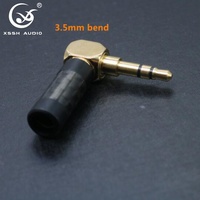 Adaptateur Stéréo Mâle YIVO HiFi Audio en Laiton Plaqué Or avec Coque en Fibre de Carbone 2,5 mm 3,5 mm Prise Jack Casque Prise en Charge OEM/ODM