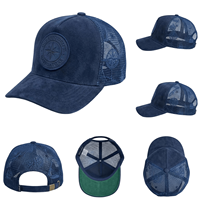 Casquette de camionneur de haute qualité, vintage, personnalisée en usine, 5 panneaux, avec logo brodé 3D, 100% coton, en suède et maille, pour le sport, la mode et les occasions formelles