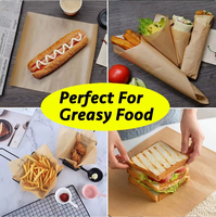 Papier de cuisson kraft personnalisé résistant à la chaleur, double face, enduit de silicone, antiadhésif, résistant à la graisse