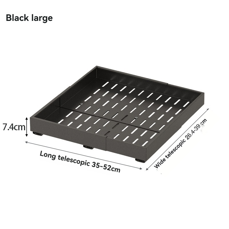 Gran telescópico de cuatro lados ancho negro 32-52,5 cm