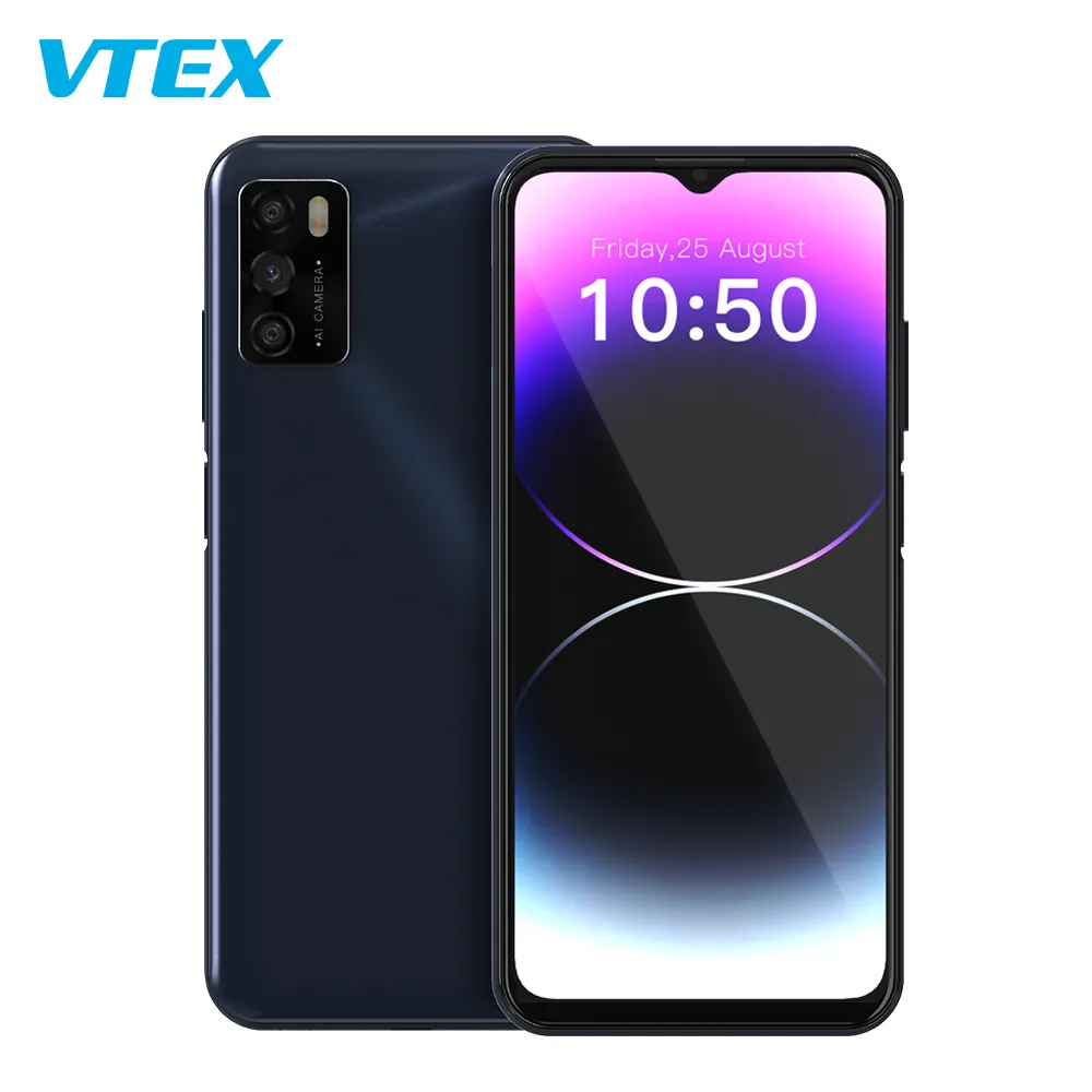 Haute qualité nouveau 6.517 pouces Octa Core 13.0 Mp Af Vga Smartphone 5000Mah 4G Smartphone Version déverrouillée téléphone Android