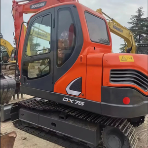 Excavatrice sur chenilles Doosan Dx75-9c Dx75 de 7,5 tonnes d'occasion, godet de terrassement de 0,28 m³, 100 % utilisée, parfaite, 39,7 kW, 6 mois de fonctionnement - Product Image 3