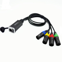 Fabrik-Großhandel 4-Kanal 5-Pin XLR Stecker-Buchse Audio-Interface Netzwerk-Konverter Lautsprecher-Mixer