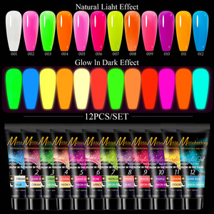12 Color Quick <b>Extension</b> UV LED Gel <b>Nail</b> Polish 15ml Sequin Glitter Liquid Phototherapy Glue Set Professional <b>Nail</b> Art Design - Product Image 2