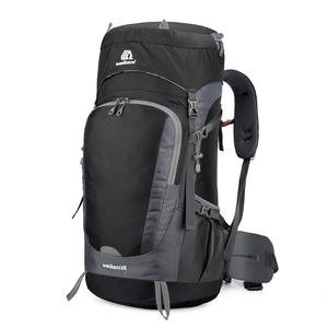 Mochila de Senderismo y Camping de Nailon de 55+10L, Impermeable, para Deportes al Aire Libre, Escalada, Trekking, con Cubierta para Lluvia, Mochila de Montañismo - Product Image 6