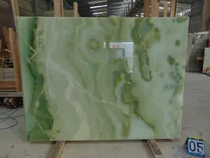 Lager verfügbar Platte grüner Onyx-Marmor