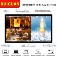 Pantalla Digital Publicitaria de Pared con Pantalla Táctil LCD Android de 21.5, 24, 27, 32, 43, 50, 55 y 65 Pulgadas, 2K/4K, Monitor Portátil Opcional