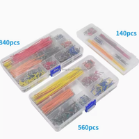 140PCS 560PCS 840PCS Planche à pain flexible sans soudure Connexion Ligne Câbles Planche à pain Jumper Fils Kit