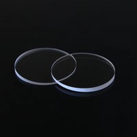 Plaque de verre optique en saphir rond OEM avec revêtement antireflet, fenêtre optique infrarouge