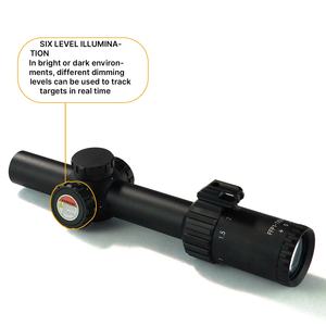 BANGBANG 1-7X24 IR FFP Lunette de tir en aluminium avec tube de 30 mm et verre ED Premium pour la chasse et l'entraînement en extérieur - Product Image 6