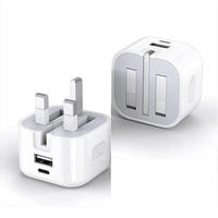 Charger Dinding USB C Mini Portabel PD 20W-40W Grosir, Adaptor Pengisian Cepat untuk Smartphone Android, Tersedia Warna Hitam