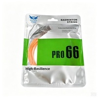 Cordage de badminton PRO 66 0,66 mm, haute résilience, puissant, pour raquette de badminton, 10 m/33 pi, ligne de badminton professionnelle