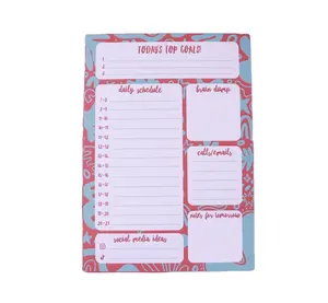 נייר חמוד מותאם אישית a5 לעשות רשימה תזכיר מתזכיר יומי מתכנן שולחן עבודה יצירתי notepad planner