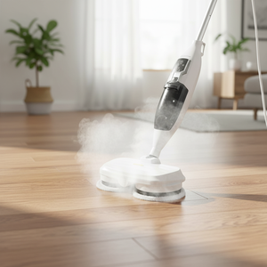 Ручная электрическая паровая швабра-щетка для влажной уборки с вращающимся роликом для плитки и пола - Product Image 6