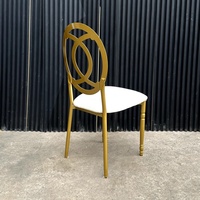 Chaise de banquet élégante pour la vente, chaise d'hôtel, chaise de mariage, chaises Phénix dorées