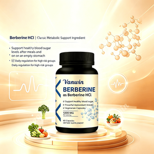 RTS Berberine HCl 1200mg Capsules végétales pour un métabolisme sain et le soutien du glucose, végétalien, <span class=keywords><strong>sans</strong></span> OGM, certifié GMP, 60 unités - Product Image 6