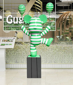 Modern Fiberglass <strong>Gummy</strong> <strong>Bear</strong> <strong>Statue</strong> for Living Room Decor Low MOQ Resin Crafts Sculpture - Product Image 4