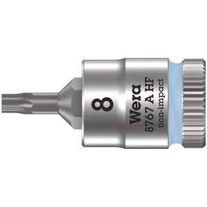 WERA - 05003366001 1/4 ''TORX®Toma de punta con función de sujeción-EAN 4013288186881 HAND SOCKETS 1/4" - Product Image 1