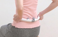 Masseur portable à vibration à double nœud pour acupression et shiatsu, pour les épaules et le cou, avec 4 modes de vibration et 4 vitesses pour soulager le cou
