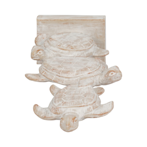 Scultura di tartarughe impilate, statuetta di fauna marina per decorazioni da bagno, mensola nautica, esposizione su tavolino da caffè - Product Image 6