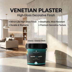 Pintura de Yeso Veneciano, Revestimiento de Pared de Yeso Pulido, Efecto Mármol, Acabado Decorativo de Yeso para Paredes Interiores - Product Image 1