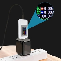 Probador USB con Pantalla a Color Tipo-C KWS-1902C, Corriente de 0-5A, Voltaje de 4-30V, Medidor de Potencia, Detector de Batería Móvil