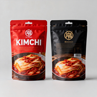 Sachets Doypack Mono-PE à haute barrière, résistants aux acides, refermables avec fermeture éclair, pour stockage à froid des aliments fermentés (Kimchi)