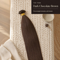 Extensions de cheveux humains lisses et fins, toutes couleurs, pour usage en salon, emballage personnalisé avec logo