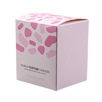 Boîte d'emballage en carton pliable personnalisée avec logo pour cosmétiques, bougies, soins de la peau et cadeaux