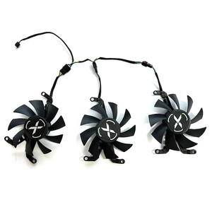 พัดลมระบายความร้อน4Pin 75มม. สำหรับ XFX AMD Radeon RX 6650XT OC V2การ์ดจอ RX6600 XT พัดลม T128015SM <span class=keywords><strong>RX6500XT</strong></span> RX6600XT goc PU - Product Image 4