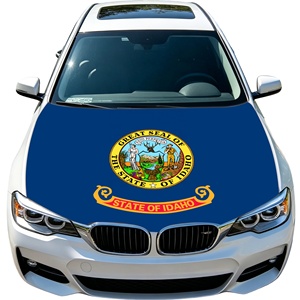 Funda para Capó de Coche con Bandera de Idaho, Sublimada en Poliéster, para Fanáticos del Fútbol Americano, para Eventos Deportivos al Aire Libre - Product Image 1