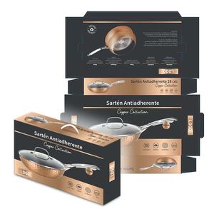 Zhongheng OEM série Ocean wave Batterie de cuisine en aluminium forgé antiadhésif Pot à soupe induction Base Trou fond d'induction - Product Image 5