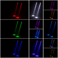 UKing Großhandel 50W Gobo Weißes Gehäuse Bühnenlicht Ferngesteuerter Moving Head LED DMX für Disco Hochzeit DJ Party Tanz