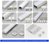 Profilés en aluminium résistants à la corrosion multi-usages pour bandes lumineuses à LED Cadre de profilé haute résistance