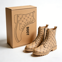 Boîte à chaussures en carton rigide de haute qualité, emballage en papier kraft, boîte à chaussures personnalisée, boîte à chaussures pour baskets, bottes, chaussures pour femmes