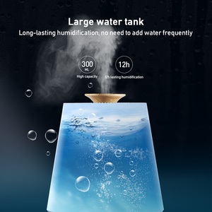 New 2024 Cool Mist <strong>Audio</strong> Humidifier Ultrasonic Big Capacity Aroma <strong>Diffuser</strong> With Remote Control 7 Color Light 300ml - Product Image 5
