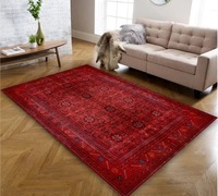 Tapis persan rouge rétro / Tapis turc pour salon, tapis de canapé, tapis de chevet de chambre, tapis de sol pour table basse de cuisine, cadeaux