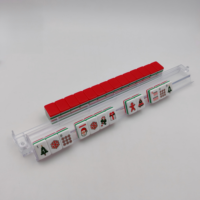 Apexplay – Ensemble de Mahjong américain de luxe moderne en céramique à 4 couches, 160 pièces, avec tuiles en acrylique Joker, idéal pour les fêtes et le divertissement