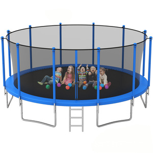 Trampolín Grande para Interiores/Exteriores con Red <span class=keywords><strong>de</strong></span> Protección, Cama Elástica <span class=keywords><strong>de</strong></span> Espuma para Adultos, para Fitness - Product Image 2