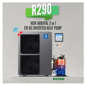 B2B OEM โรงงานปั๊มความร้อน R290 R32 แหล่งอากาศปั๊มความร้อนเครื่องทําน้ําอุ่น evi dc อินเวอร์เตอร์ปั๊มความร้อน 20kw - Product Image 1