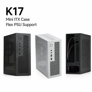 <span class=keywords><strong>Caja</strong></span> de <span class=keywords><strong>PC</strong></span> Industrial K17 Mini ITX con Expansión PCIe, Soporte para Fuente de Alimentación Flexible, Tipo-C, I/O Frontal, Chasis Compacto Integrado para Escritorio - Product Image 2