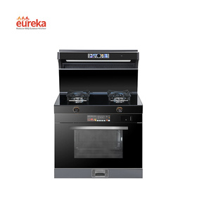 Cuisinière de <span class=keywords><strong>cuisine</strong></span> intégrée 3-en-1 intelligente en acier inoxydable, électrique et gaz, avec four, gril (y compris vapeur) et fonction autonettoyante - Product Image 1