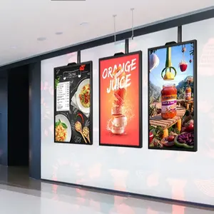 HD 1080 high brightness store front display window android digital signage boards with free CMS
