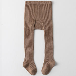 Xiangyi Medias De <span class=keywords><strong>Bebe</strong></span> Primavera Otoño Punto Pantimedias De Algodón Sólido Bebé Niña Medias - Product Image 3