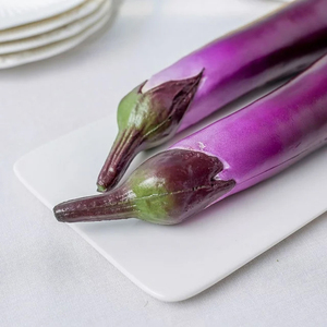 Realistic Long Eggplant Artificial Plastic Fake Ornament Lifelike <b>Vegetable</b> Photography Decor Outdoor Halloween Thanksgiving - Product Image 5