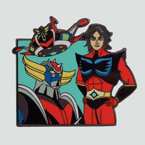 PIN'S ALBATOR - <span class=keywords><strong>GOLDORAK</strong></span> Buntes benutzer definiertes UV-Druck verfahren Casting Metal Crafts Metal Badge - Product Image 1